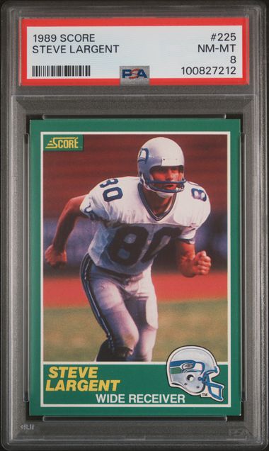 1989 Score Steve Largent #225 Nm-Mt 8 front