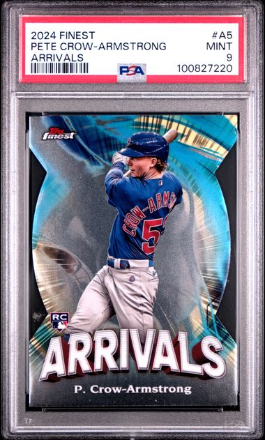 2024 Topps Finest Arrivals Pete Crow-Armstrong #A5 Mint 9 front