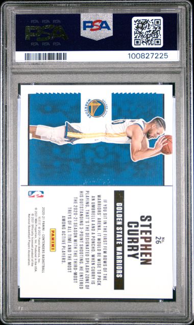 2020 Panini Contenders Suite Shots Stephen Curry #26 (Suite Shots) Gem Mt 10 back