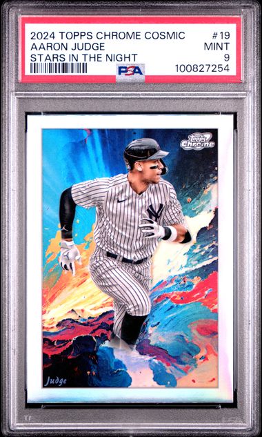 2024 Topps Chrome Cosmic Stars In The Night Aaron Judge #19 Mint 9 front
