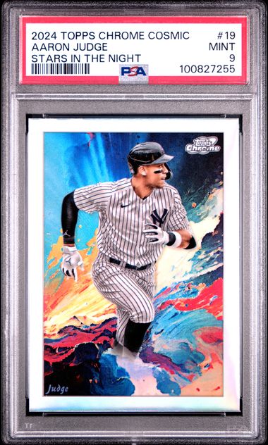 2024 Topps Chrome Cosmic Stars In The Night Aaron Judge #19 Mint 9 front