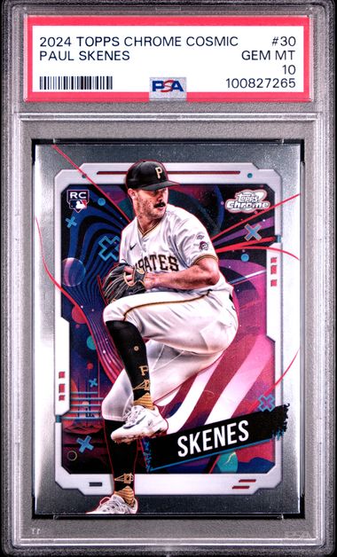 2024 Topps Chrome Cosmic Paul Skenes #30 Gem Mt 10 front