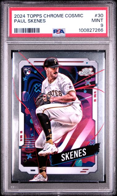 2024 Topps Chrome Cosmic Paul Skenes #30 Mint 9 front