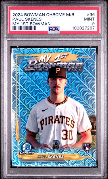 2024 Bowman Chrome Mega Box My 1St Bowman Paul Skenes #36 Mint 9 front