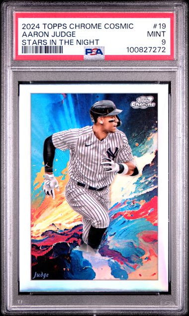 2024 Topps Chrome Cosmic Stars In The Night Aaron Judge #19 Mint 9 front