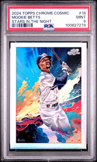 2024 Topps Chrome Cosmic Stars In The Night Mookie Betts #18 Mint 9 front