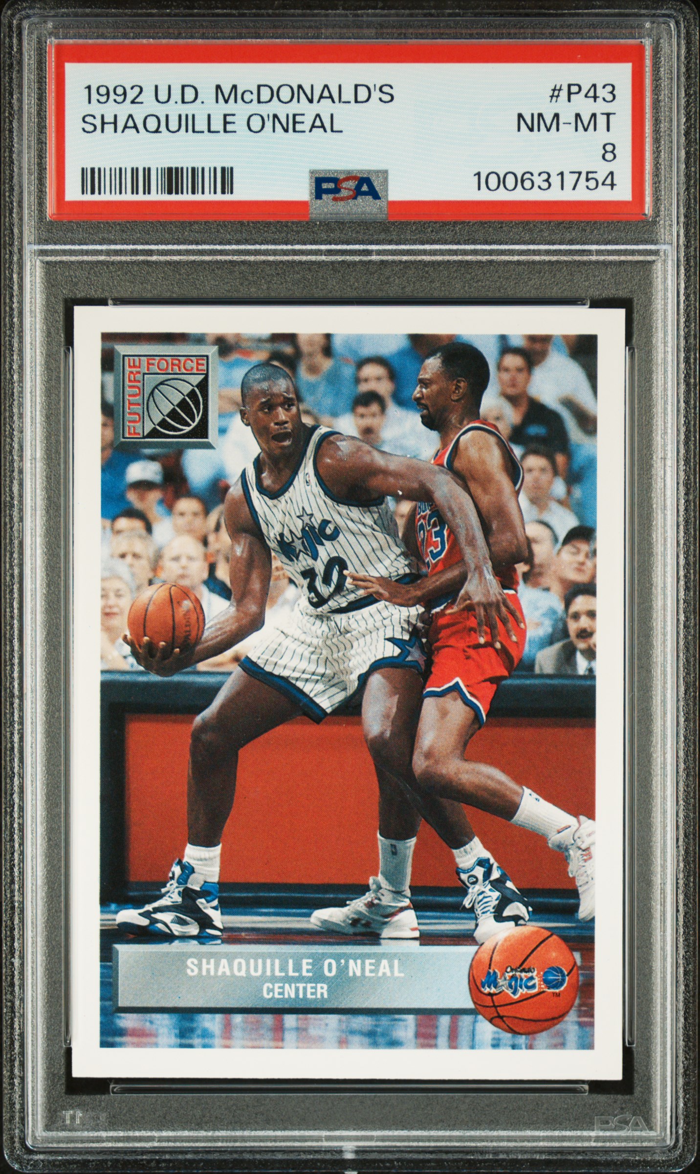 1992 Upper Deck Mcdonald's Shaquille O'neal #P43 Nm-Mt 8 front