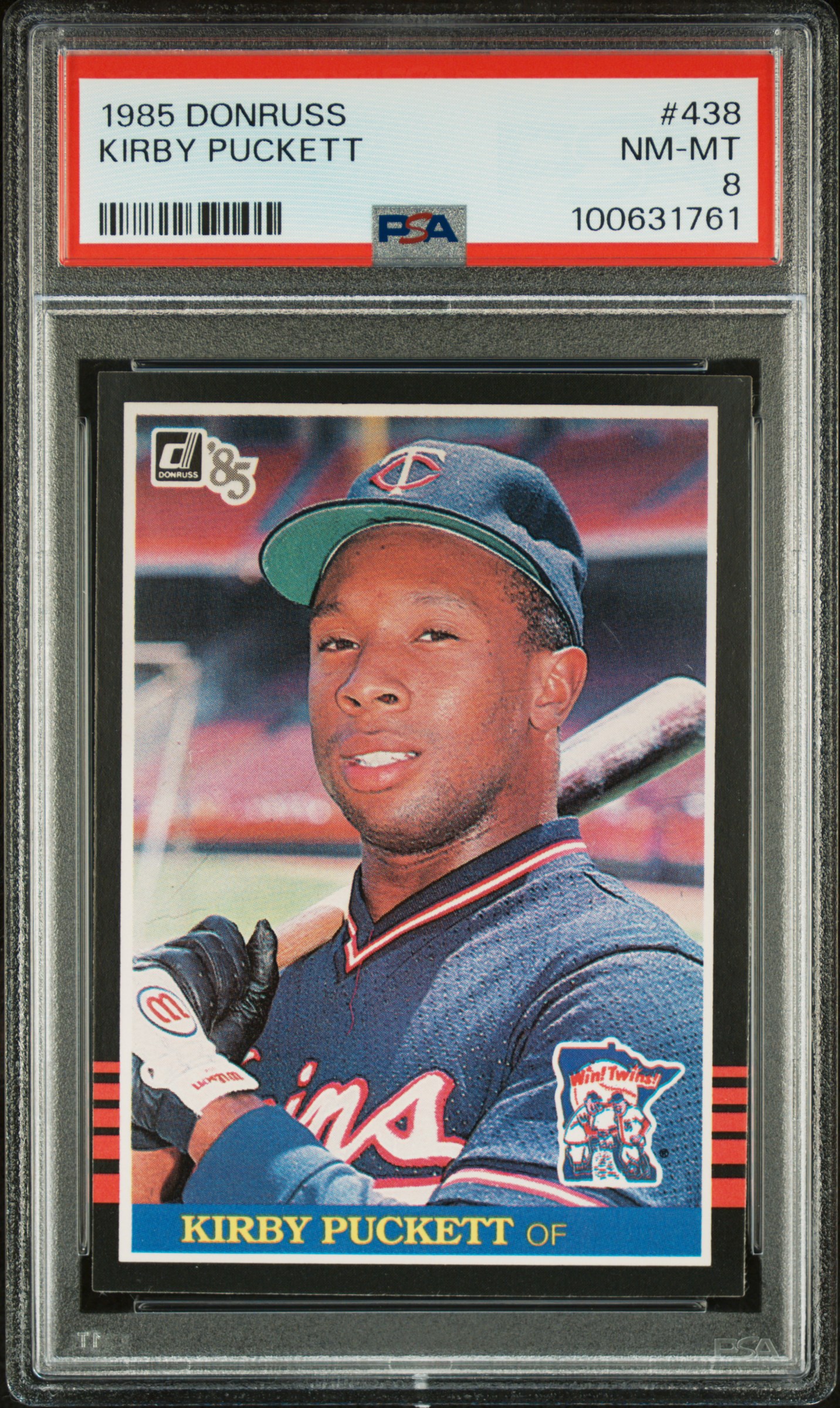 1985 Donruss Kirby Puckett #438 Nm-Mt 8 front