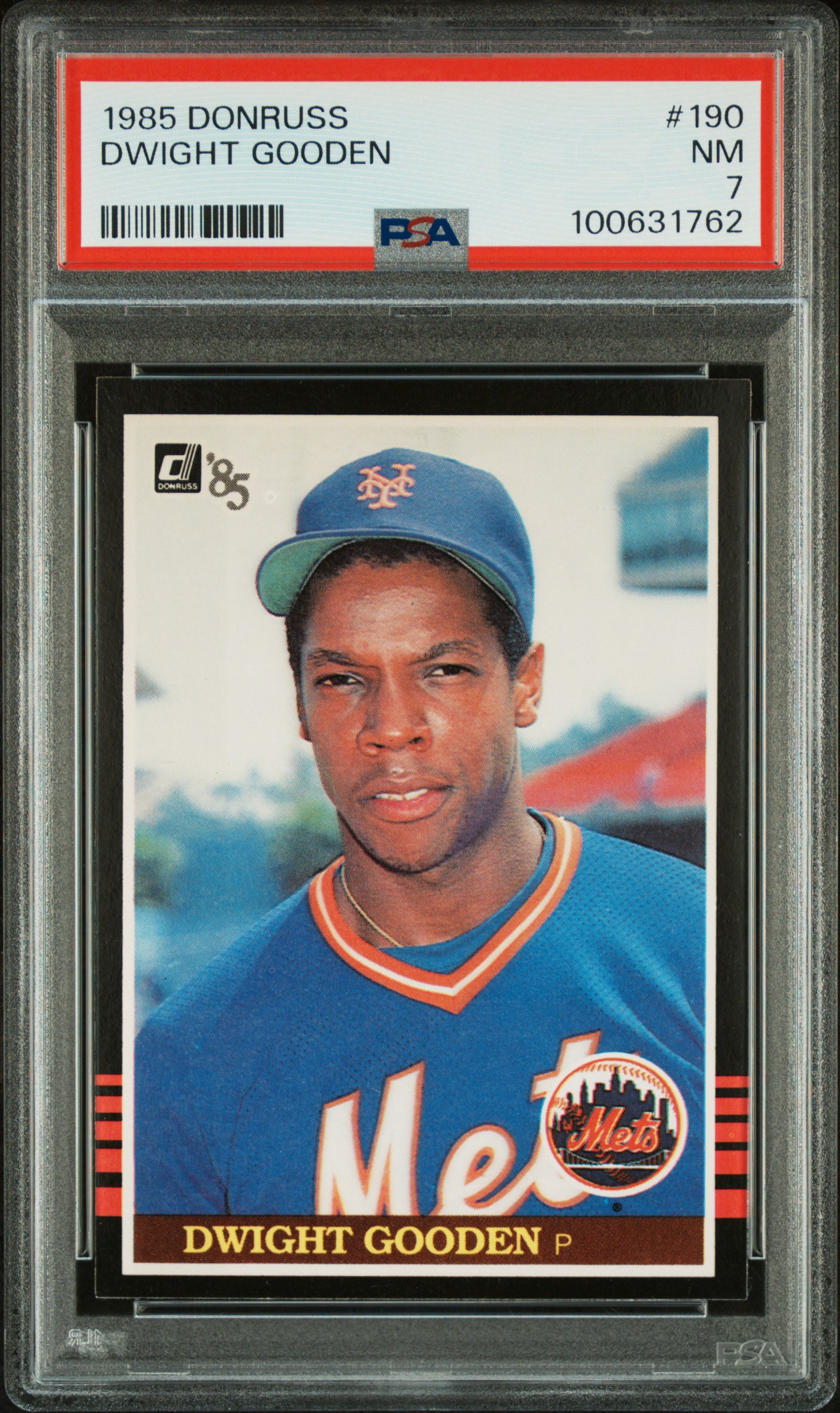 1985 Donruss Dwight Gooden #190 Nm 7 front