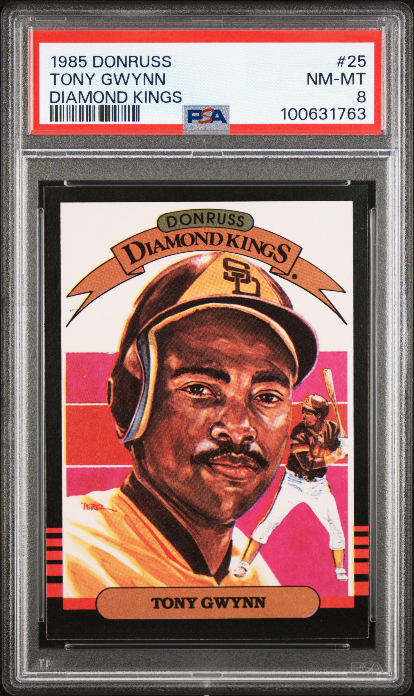 1985 Donruss Tony Gwynn #25 (Diamond Kings) Nm-Mt 8 front