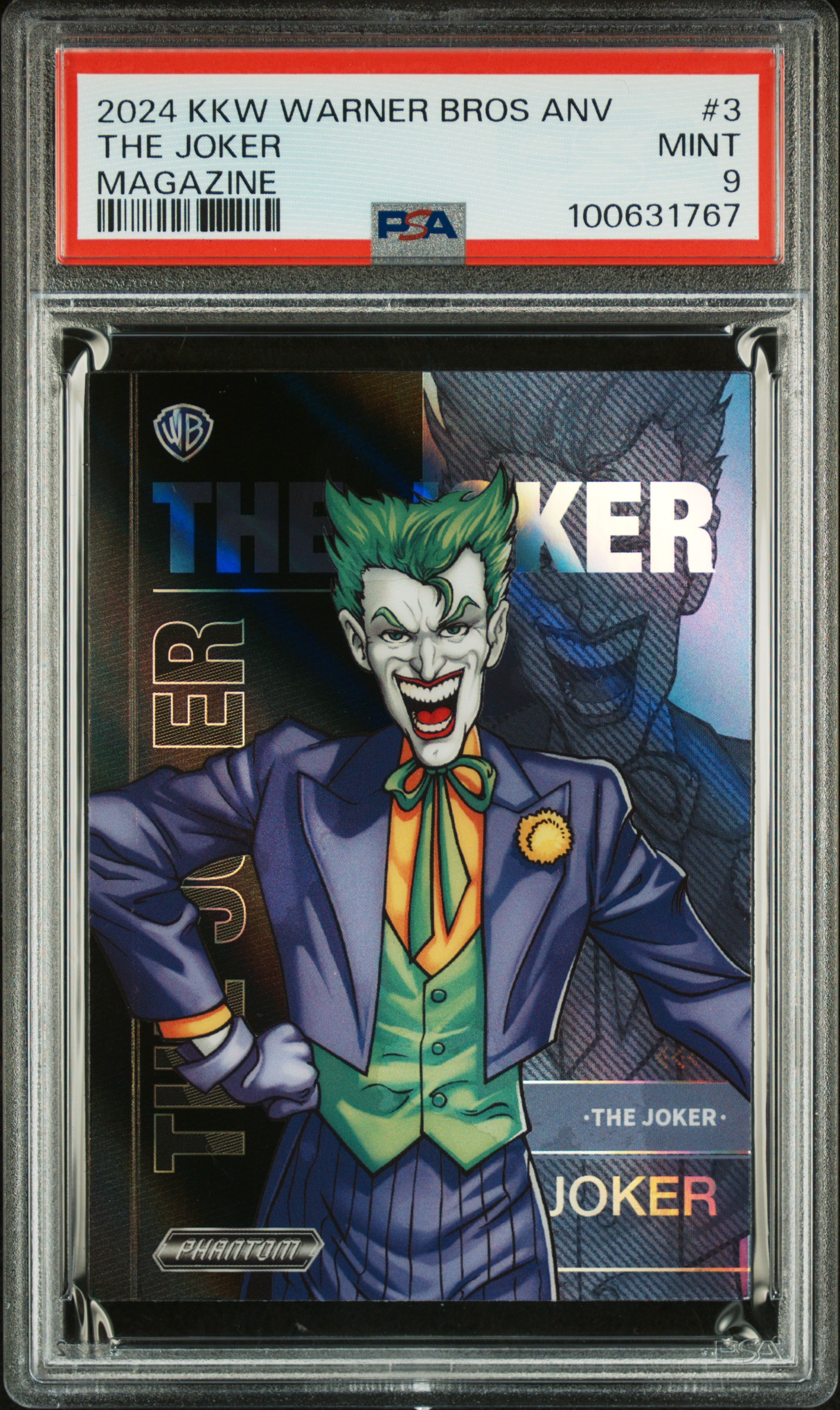 2024 Kakawow Phantom Warner Bros. 100Th Anniversary Magazine The Joker #3 Mint 9 front