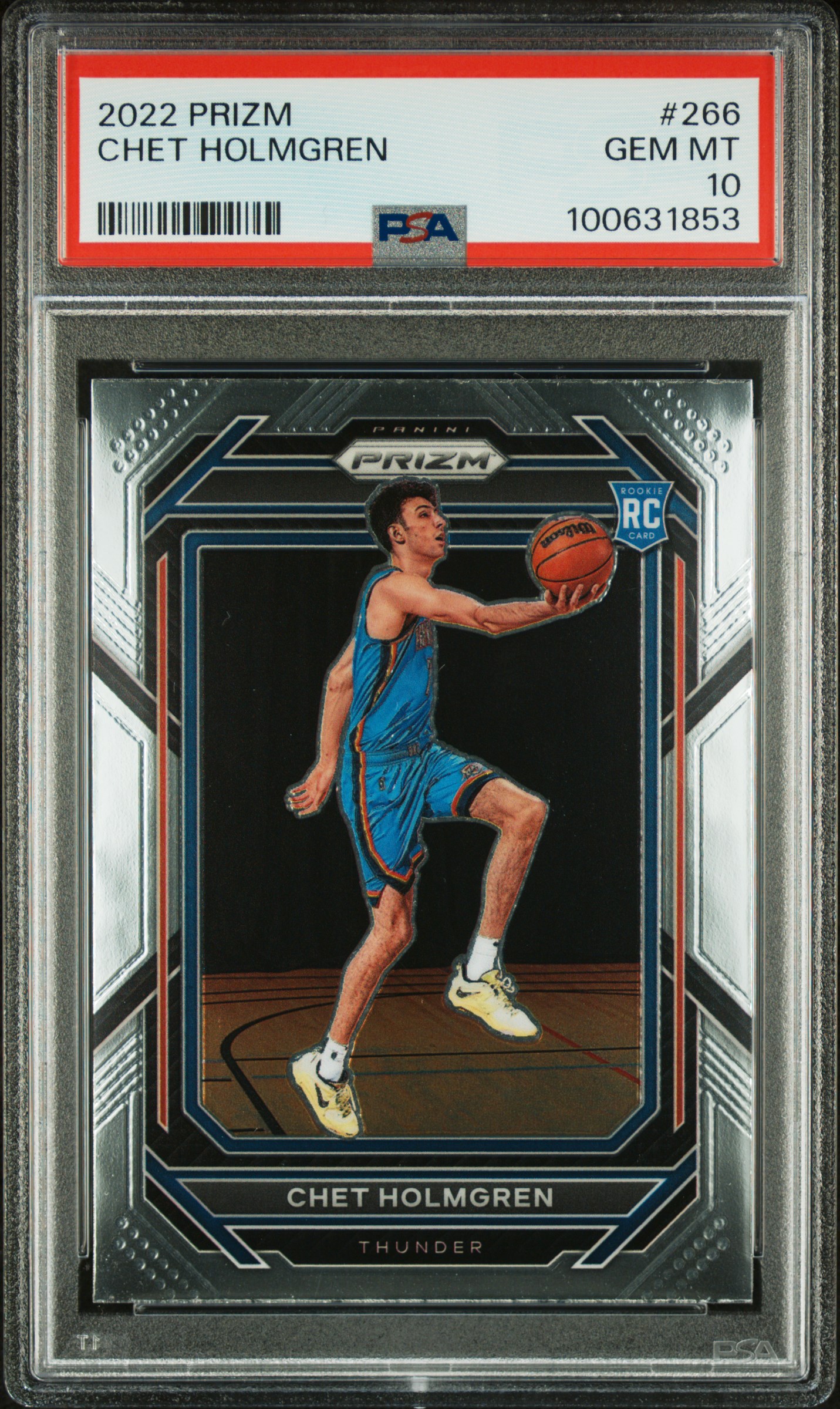 2022 Panini Prizm Chet Holmgren #266 Gem Mt 10 front