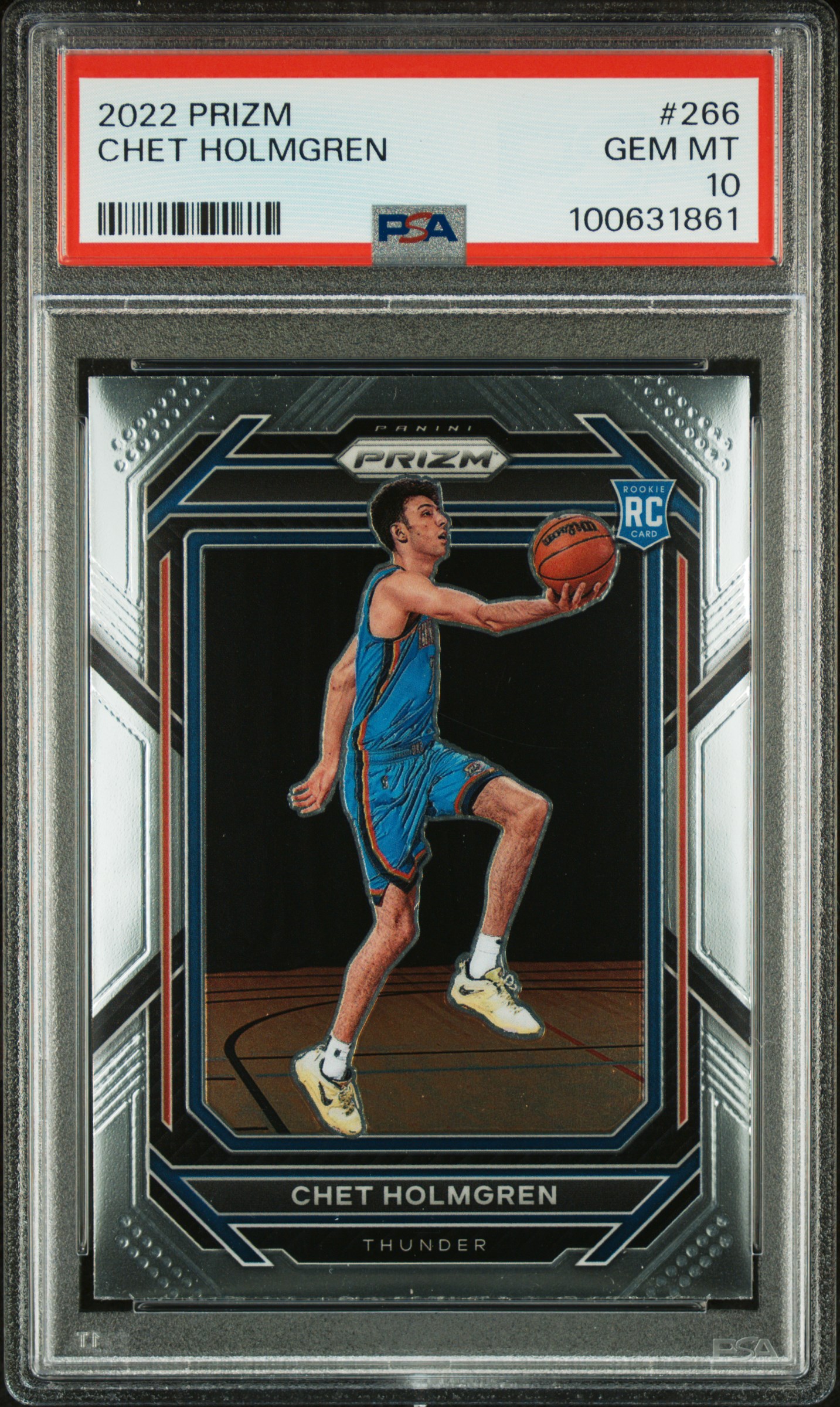 2022 Panini Prizm Chet Holmgren #266 Gem Mt 10 front