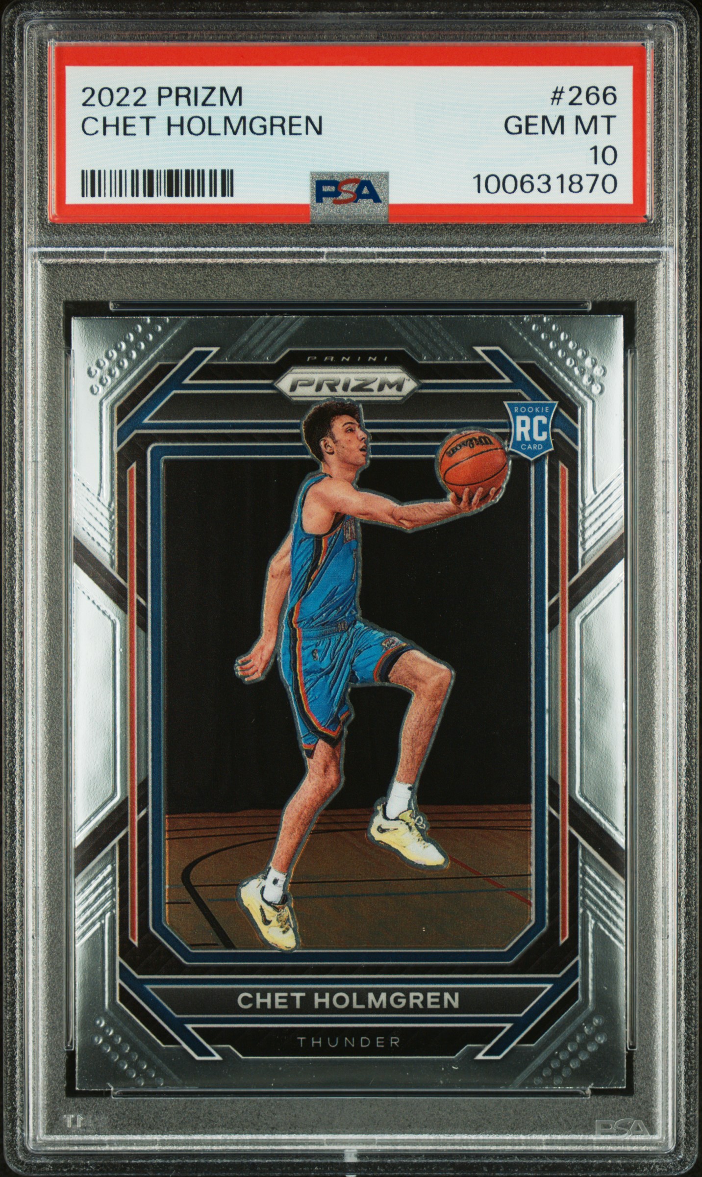 2022 Panini Prizm Chet Holmgren #266 Gem Mt 10 front