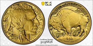 2006-W $50 American Buffalo .9999 Fine Gold PR68DCAM