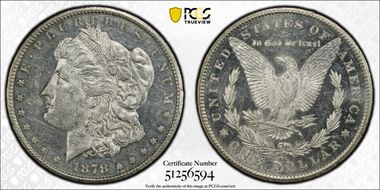 1878-CC $1 MS61PL