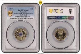 2024 $2 War Animal Remembrance Colorized MS66