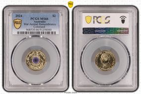 2024 $2 War Animal Remembrance Colorized MS66