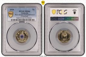 2024 $2 War Animal Remembrance Colorized MS66