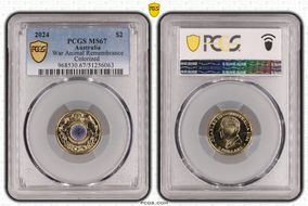 2024 $2 War Animal Remembrance Colorized MS67