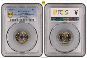 2024-C $2 War Animal Remembrance Colorized MS70