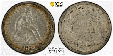 1873 10C Open 3 AU50