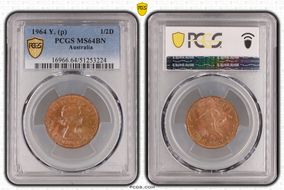 1964 Y. (p) 1/2D MS64BN