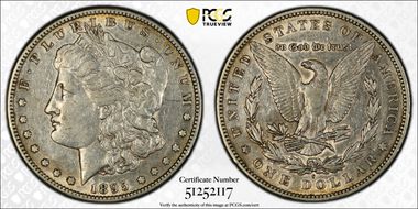 1895-S $1 XF45