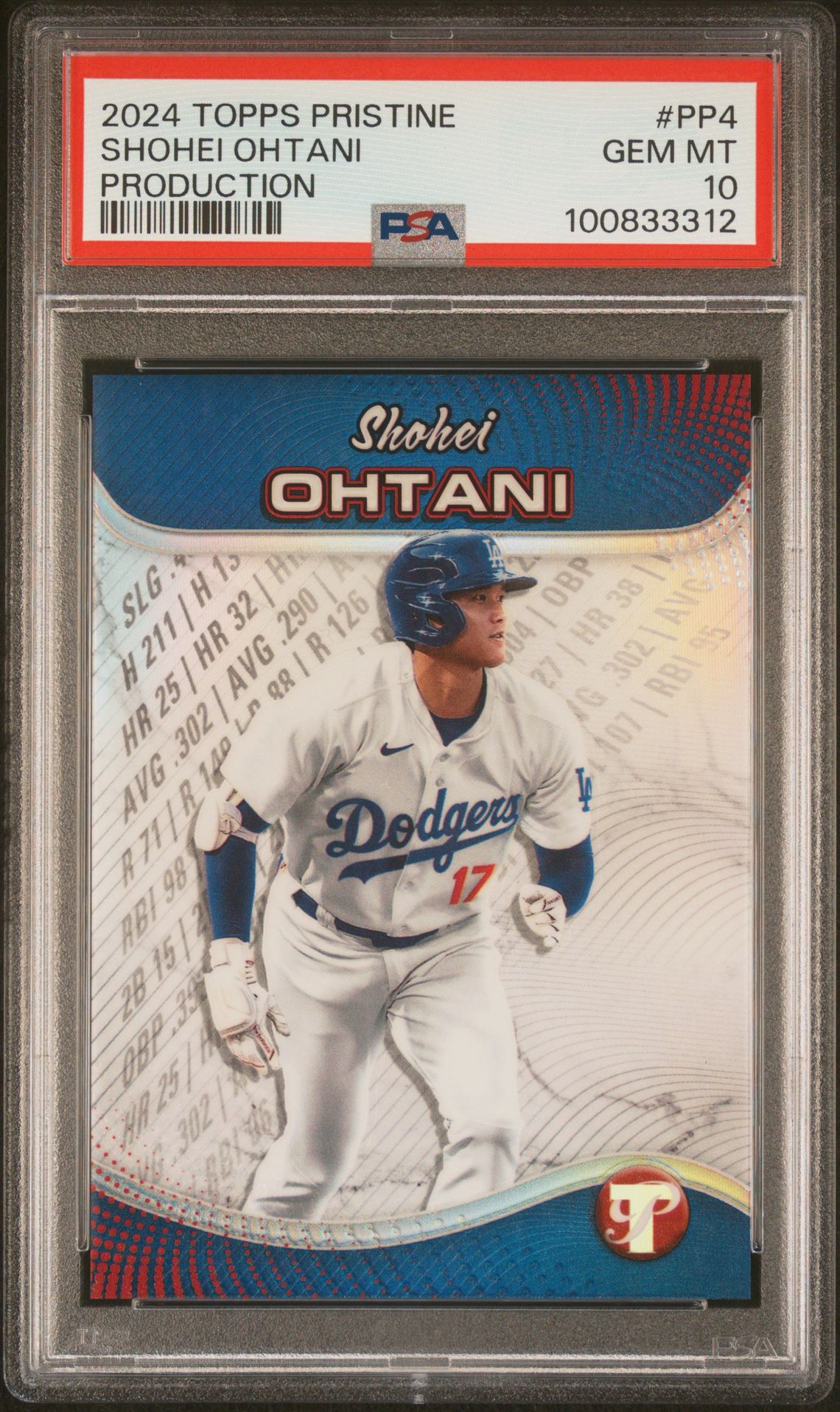 2024 Topps TOPPS PRISTINE PRISTINE PRODUCTION Refractor #PP4 Shohei Ohtani front