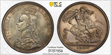 1887 Crown S-3921 MS62