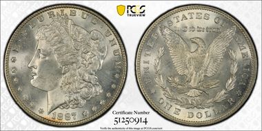 1887 $1 MS65