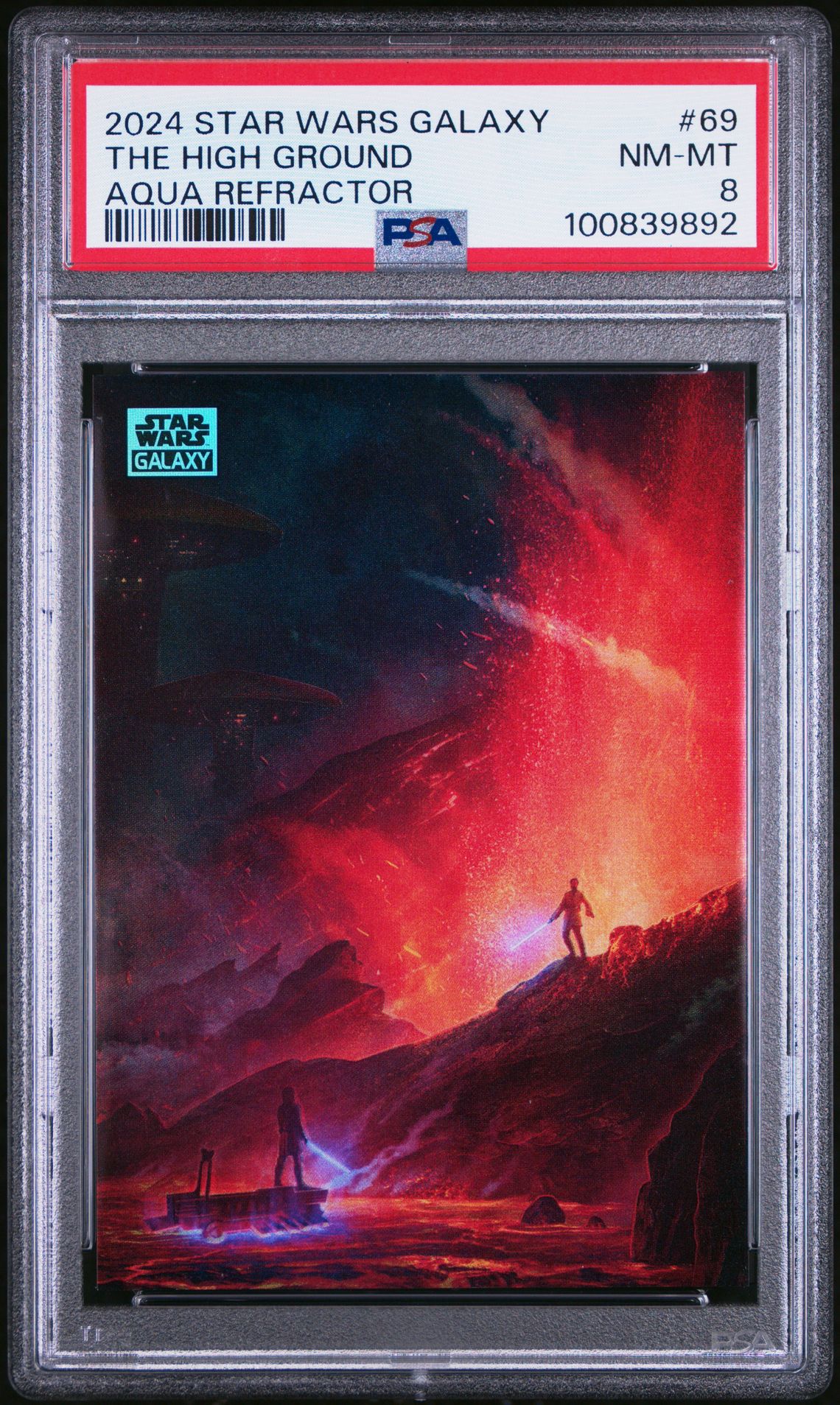2024 Topps Chrome TOPPS CHROME STAR WARS GALAXY AQUA REFRACTOR #69 The High Ground front