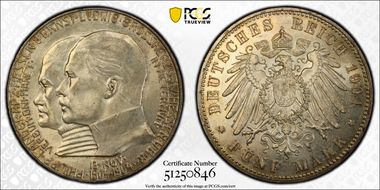 1904 5 Mk 400th Birthday J-75 MS64