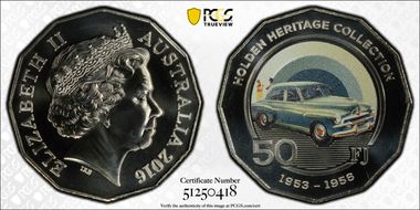 2016 50C Holden Heritage - FJ Colorized MS69