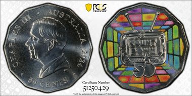 2024 50C 50 Years of Countdown Colorized MS69