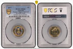 2017 $2 Possum Magic Colorized Invisible Hush MS66