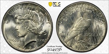 1926-D $1 MS64