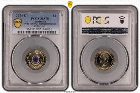 2024-C $2 War Animal Remembrance Colorized MS70