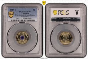 2024-C $2 War Animal Remembrance Colorized MS70