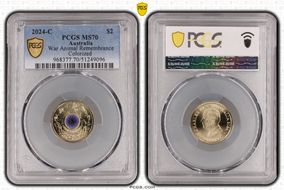 2024-C $2 War Animal Remembrance Colorized MS70