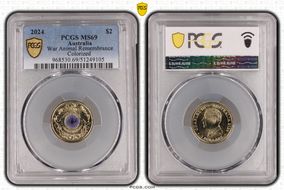 2024 $2 War Animal Remembrance Colorized MS69