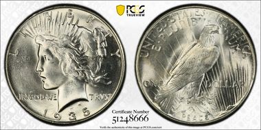 1935 $1 MS64