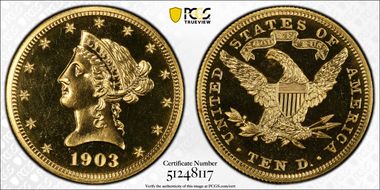 1903 $10 PR65