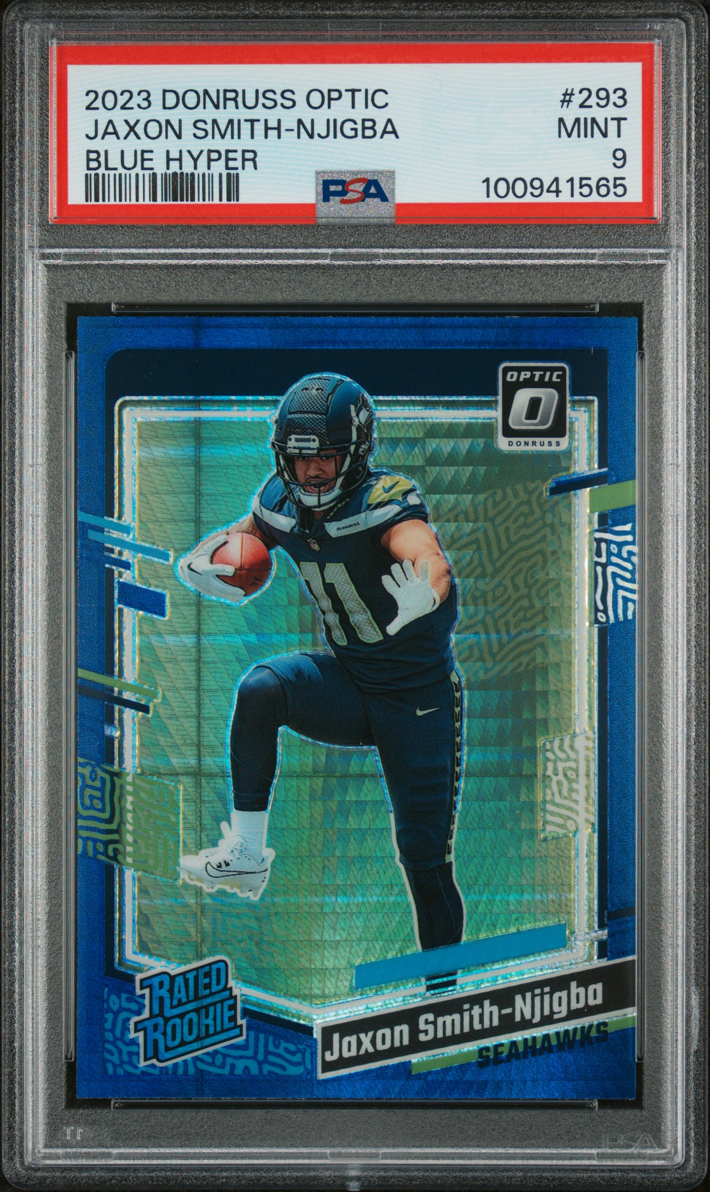 2023 #293 Jaxon Smith-Njigba PSA 9 Panini Donruss Optic Football