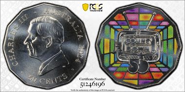 2024 50C 50 Years of Countdown Colorized MS69