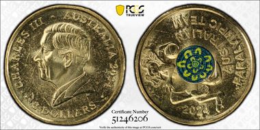 2024 $2 Paralympic Team Colorized MS67