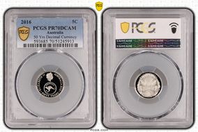 2016 5C 50 Yrs Decimal Currency PR70DCAM