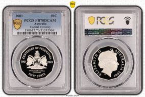 2001 50C Capital Territory PR70DCAM
