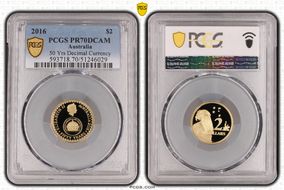 2016 $2 50 Yrs Decimal Currency PR70DCAM