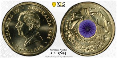 2024-C $2 War Animal Remembrance Colorized - First Strike MS69
